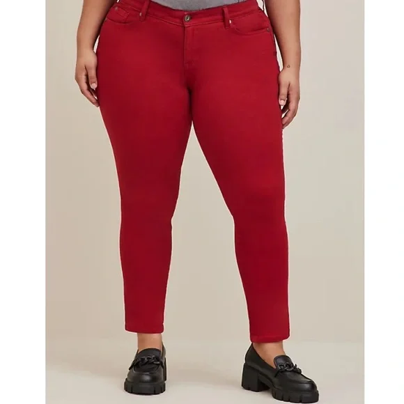 Torrid BOYFRIEND STRAIGHT VINTAGE STRETCH MID-RISE JEAN - Picture 4 of 6